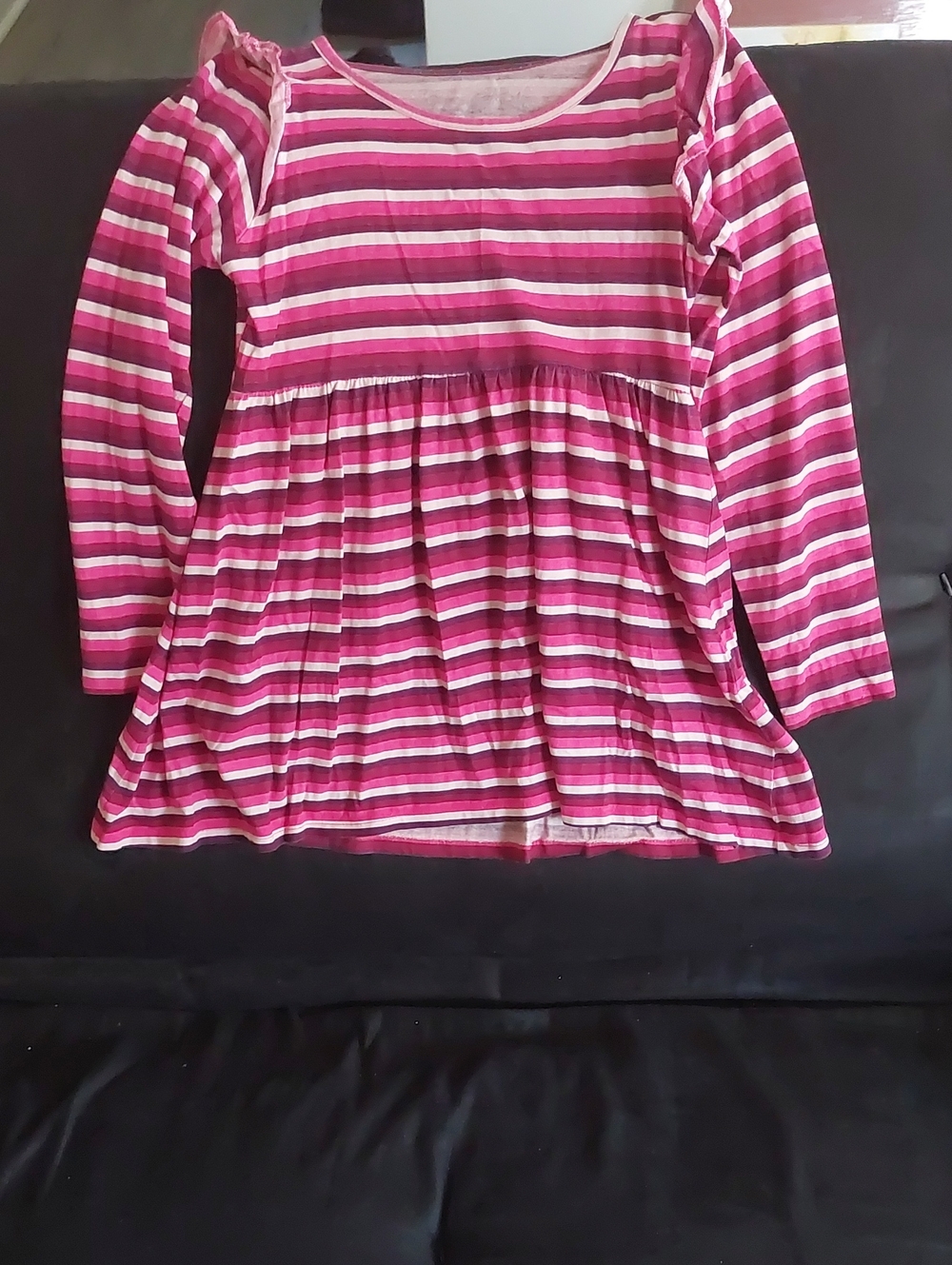 Freestyle Revolution Pink and White Striped Long-Sleeve Tunic